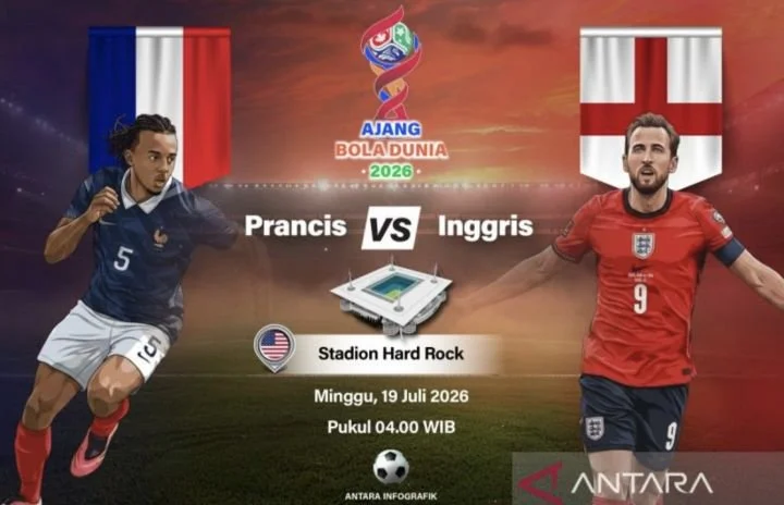 Preview: Prancis vs Inggris, Gengsi Perebutan Sepatu Emas Mbappe dan Kane