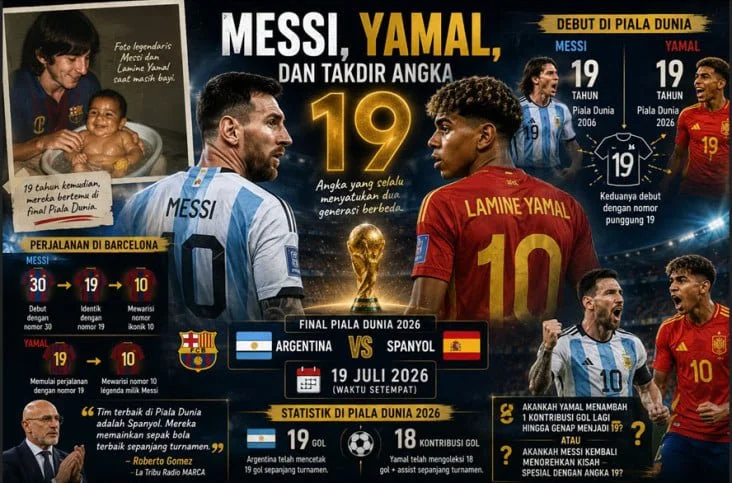 Messi, Yamal, dan Takdir Angka 19