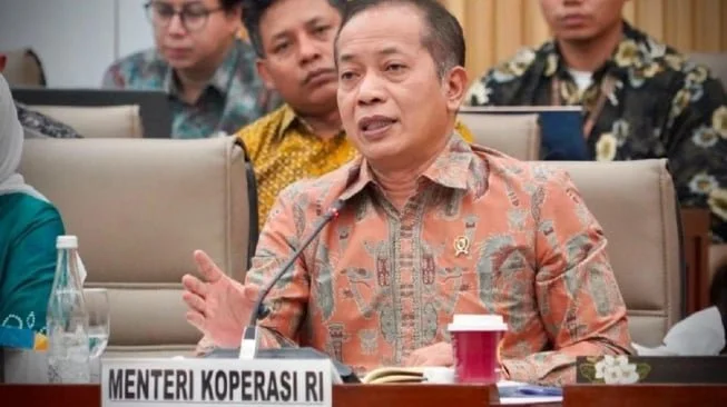 Menteri Koperasi Ferry Juliantono berbicara dalam rapat kerja dengan Komisi VI DPR RI di Jakarta, Kamis (11/6/2026). (ANTARA/HO-Kemenkop)