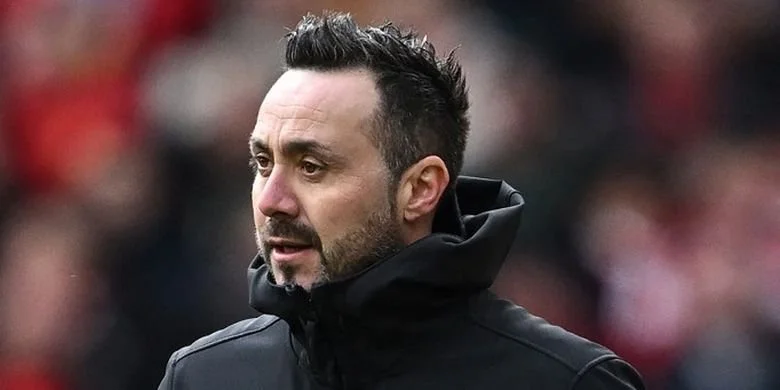 Roberto de Zerbi, mantan pelatih Brighton yang kini menangani Tottenham Hotspur.