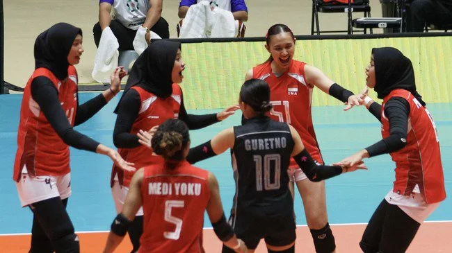 Daftar 14 Pemain Timnas Voli Putri Indonesia vs Korea Selatan