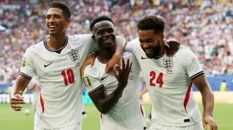 Sejarah Baru! Wonderwall Bergema dan Bukayo Saka Antar Inggris Juara Ketiga