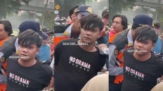 Gagal Kabur! Jambret Bersenjata Celurit di Setiabudi Terjatuh Usai Terjebak Macet