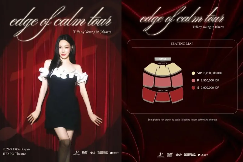 Harga Tiket Konser Tiffany Young, Edge of Calm Tour, di Jakarta 2026