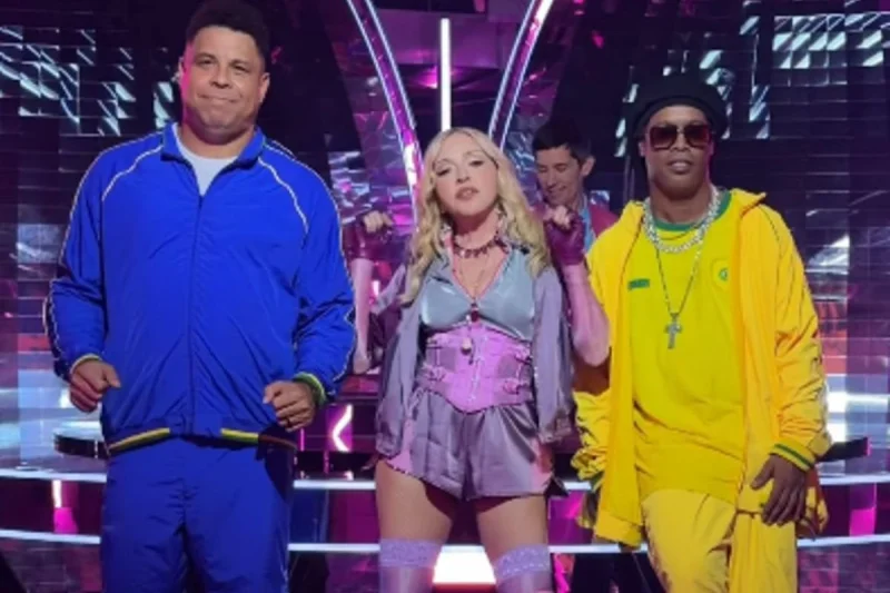 Madonna Gandeng Ronaldo dan Ronaldinho di Pertunjukan Paruh Waktu Piala Dunia 2026