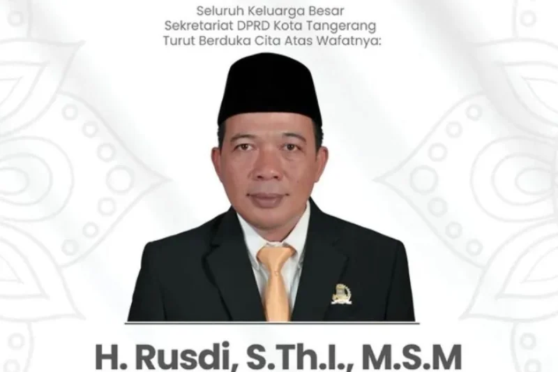 Jenazah Ketua DPRD Kota Tangerang Rusdi Dimakamkan di Poris Gaga Batuceper