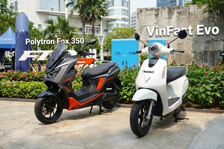 Komparasi motor listrik Polytron Fox 350 dan VinFast Evo