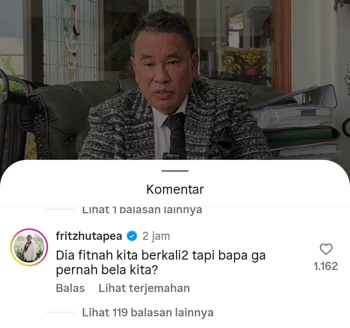 Pasang badan bela aspri Benny Jannah, Hotman Paris malah kena semprot sang anak, Fritz Hutapea.