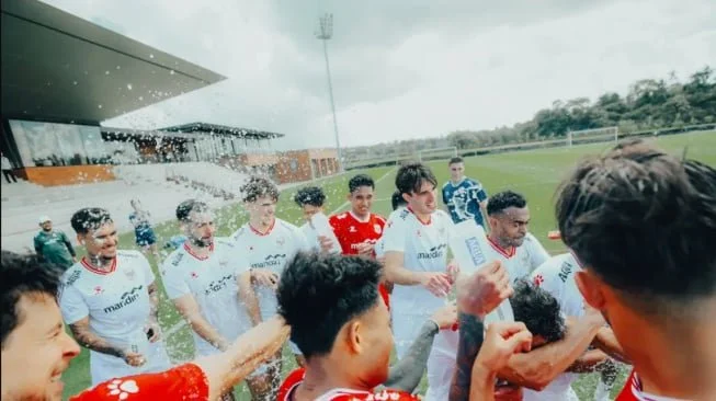 Para pemain Timnas Indonesia saat menjalani pemusatan latihan di Bali jelang Piala AFF 2026. [Dok. KitaGaruda]