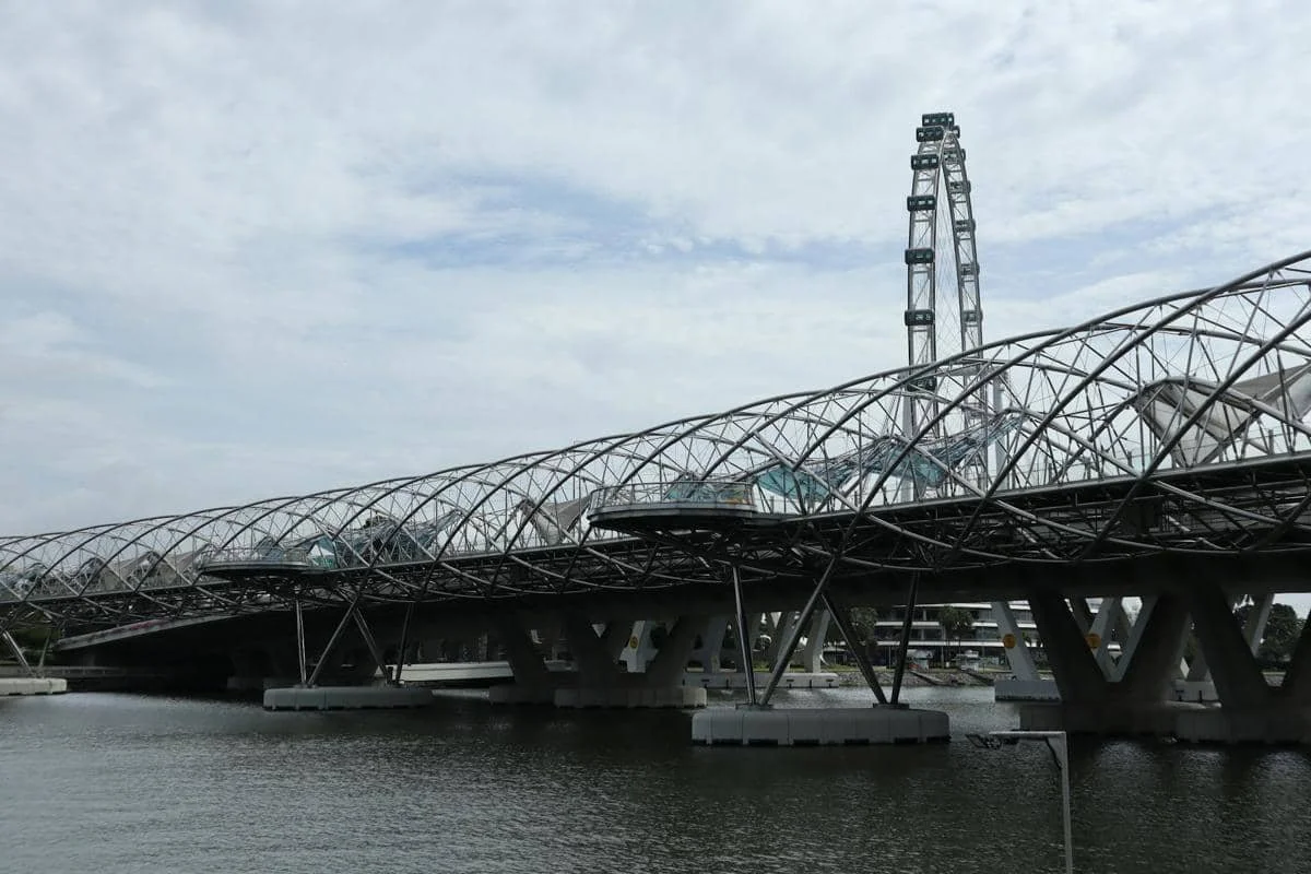 Jembatan Helix di Singapura.