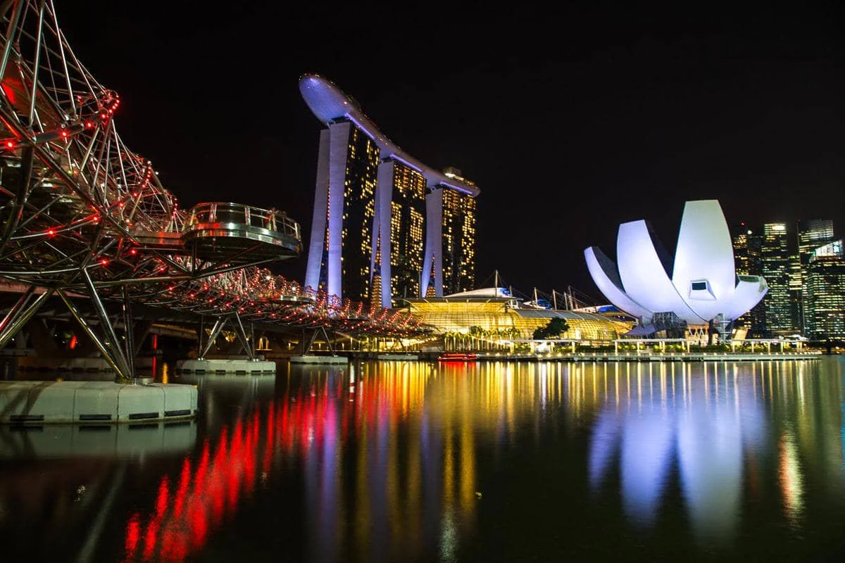 Jembatan Helix di Singapura.