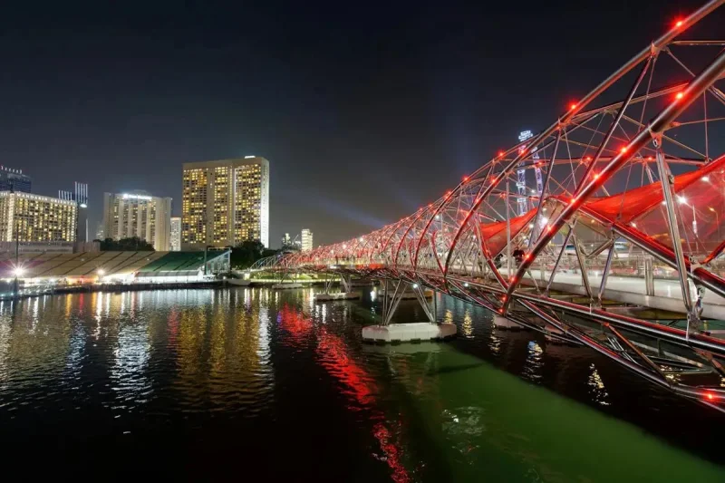 5 Fakta Jembatan Helix, Jembatan Pejalan Kaki Futuristik di Singapura